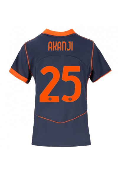 Inter Milan Manuel Akanji #25 Jalkapallovaatteet Naisten Kolmaspaita 2025-26 Lyhythihainen Inter Milan Manuel Akanji #25 Jalkapallovaatteet Naisten Kolmaspaita 2025-26 Lyhythihainen